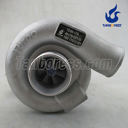 Turbocharger for Mitsubishi 6D31T/6D14T TD06-17A 49179-02100